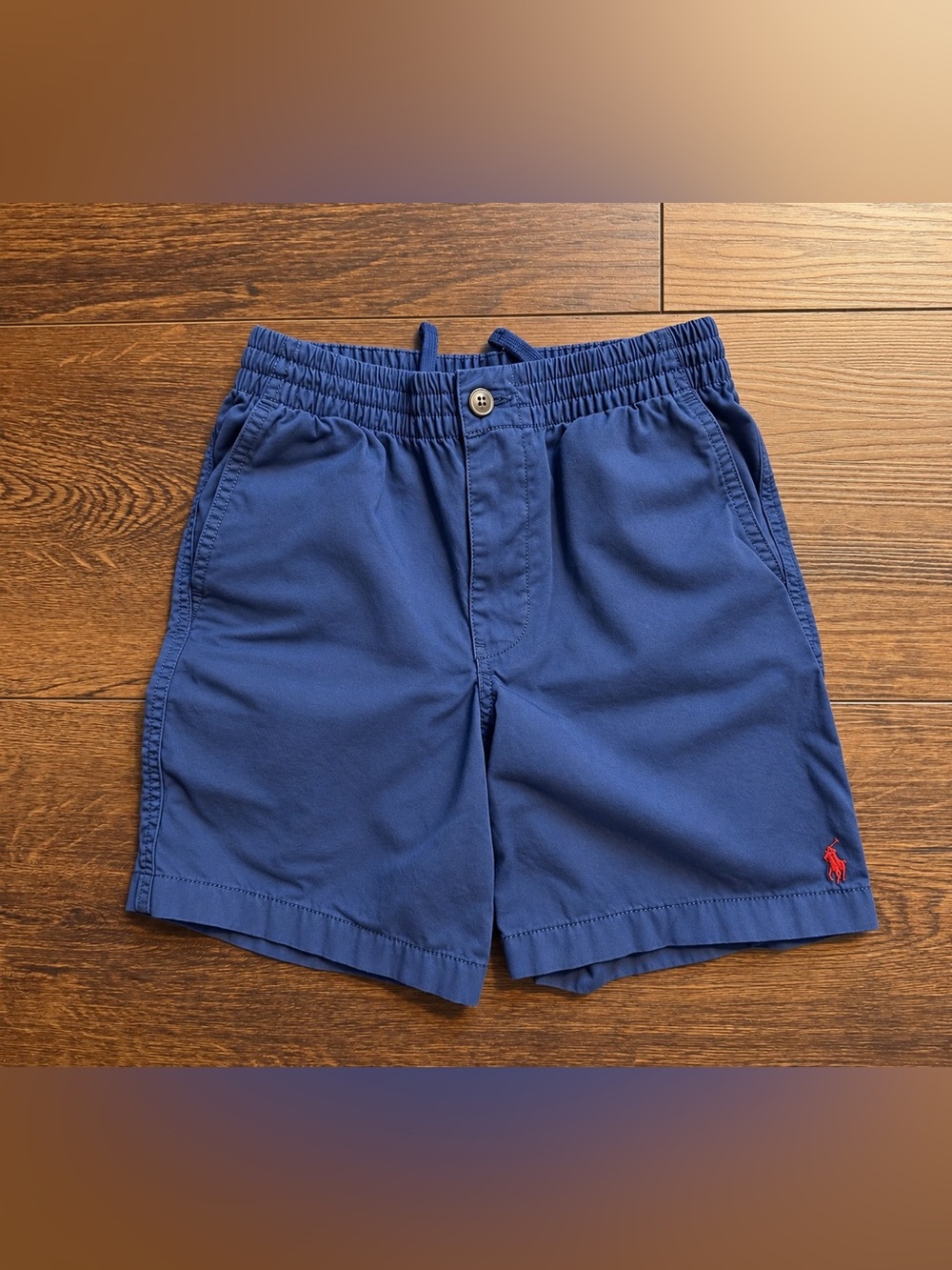 Polo by Ralph Lauren Boys Navy Shorts with Red Pony Sz 10